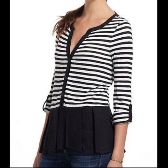 Postmark Buttondown Peplum Top from Anthropologie - Picture 1 of 6